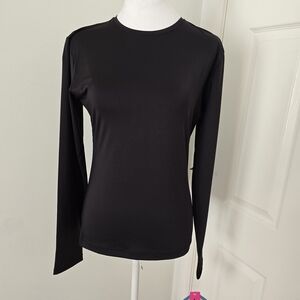 Marika Black Long Sleeve Women's Tee Sz.(Lg) It's More Like A Sz. ( Med)